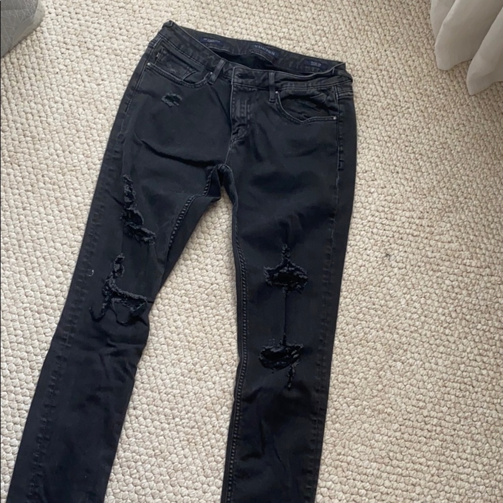 vigoss distressed black jeans